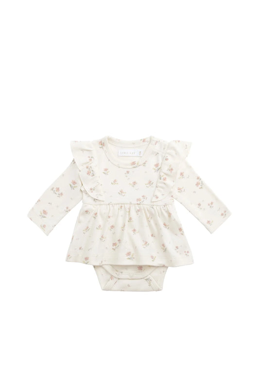 Organic Cotton Vivienne Playsuit - Emilia Egret