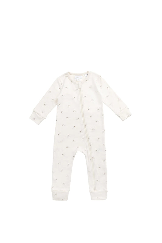 Organic Cotton Reese Zip Onepiece - Bumblebees