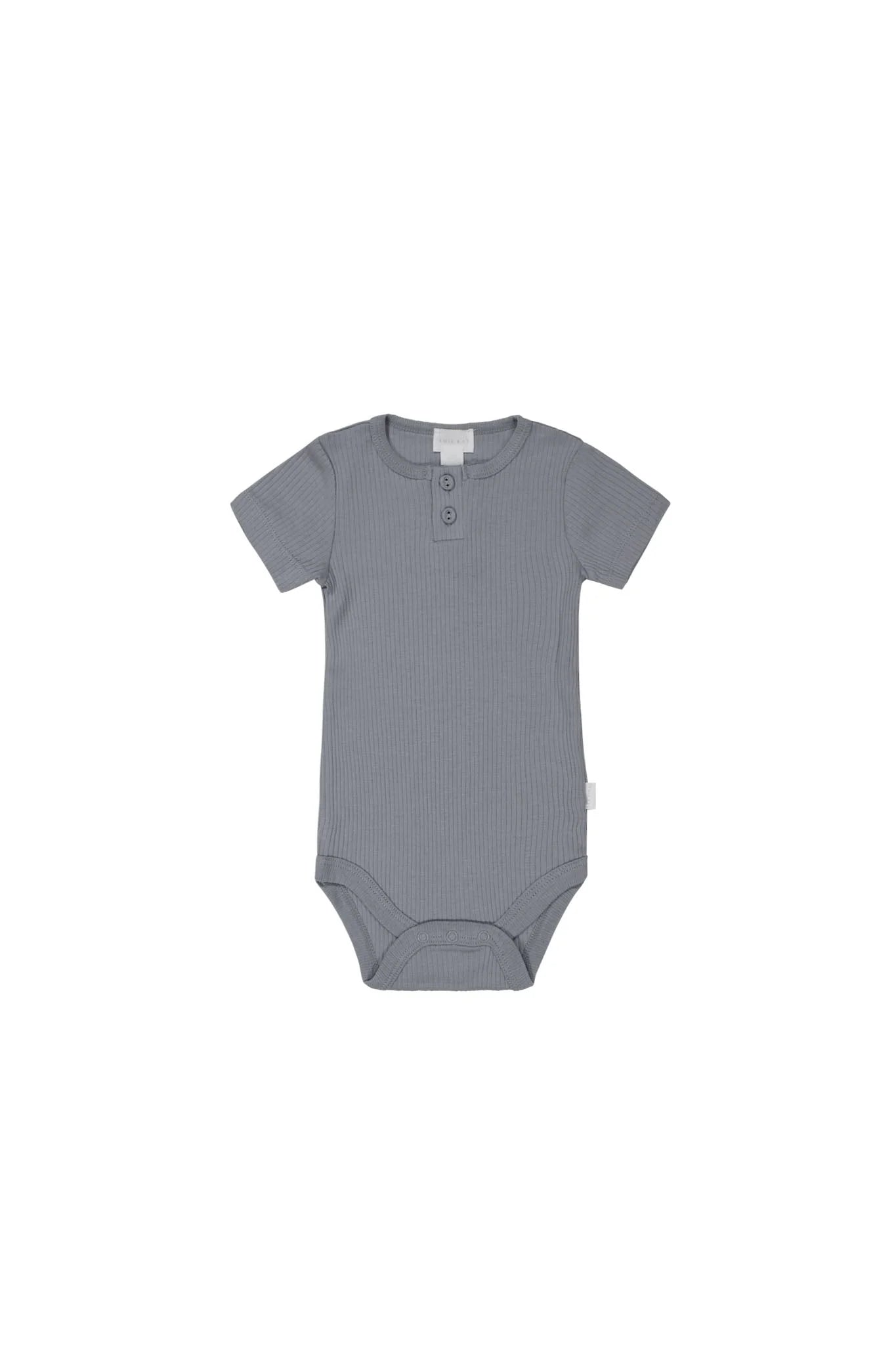 Organic Cotton Modal Darcy Rib Tee Bodysuit - Finch