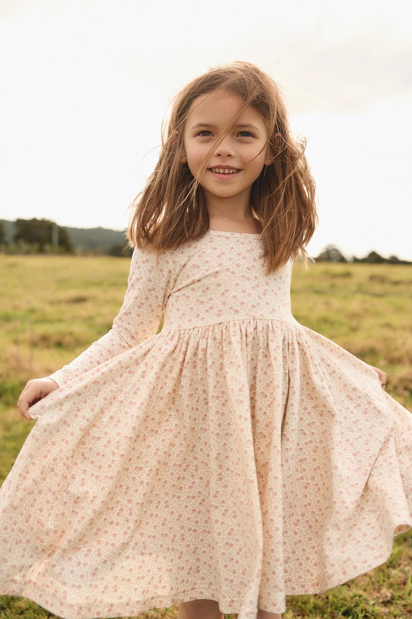 Organic Cotton Dress | Pink Floral