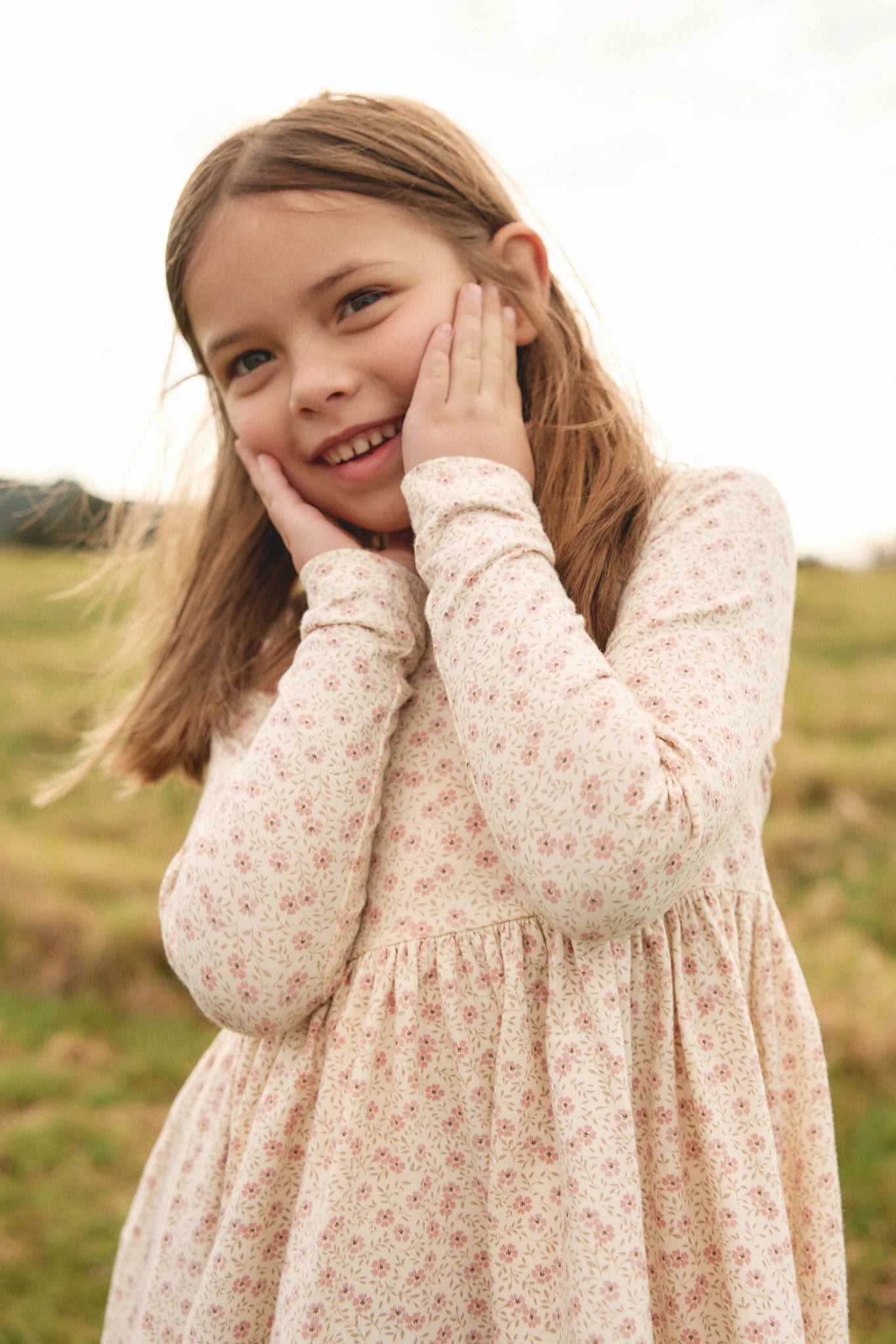 Organic Cotton Dress | Pink Floral