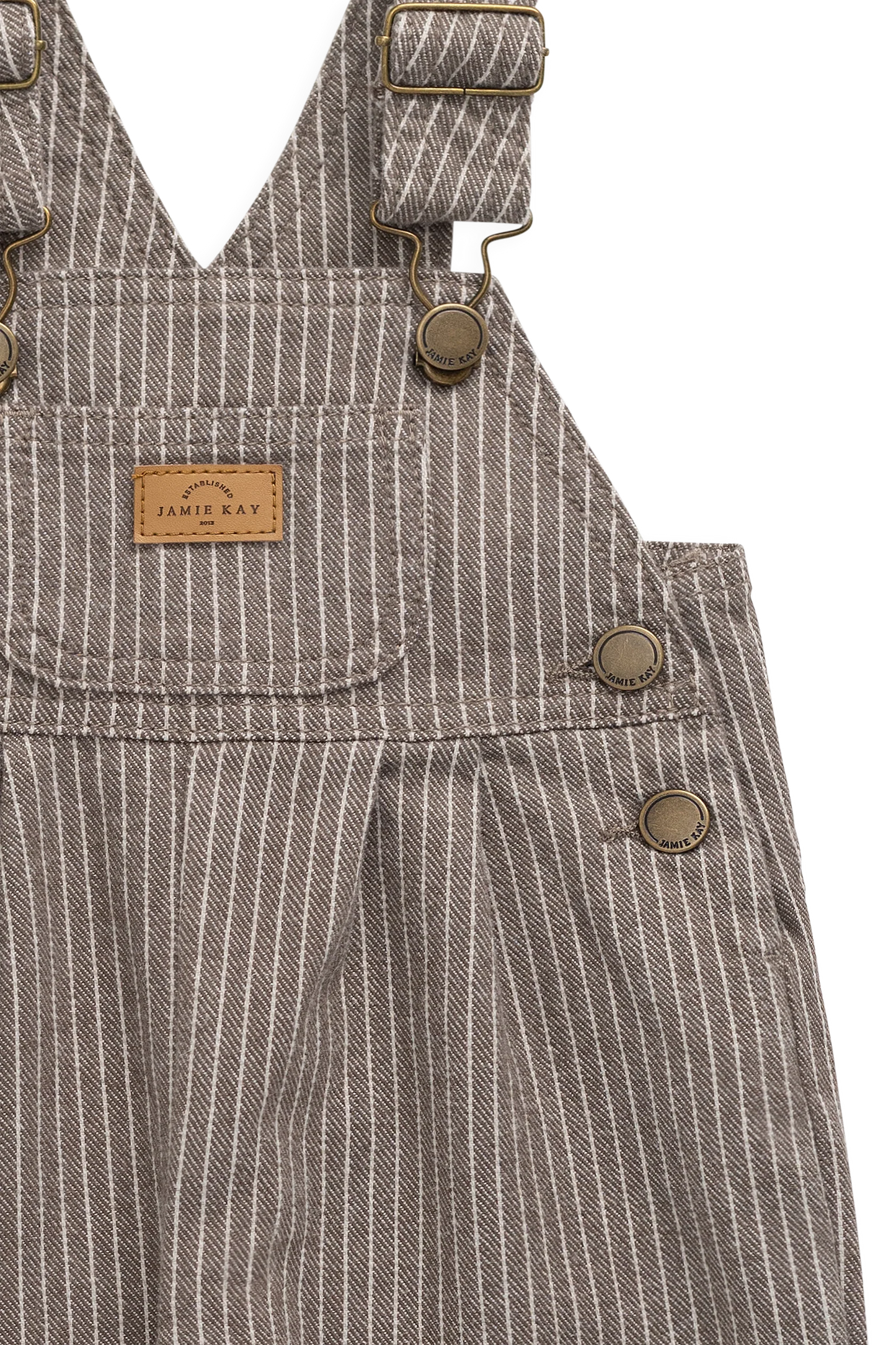 Blair Overall - Mini Pinstripe Cassava / Iroko