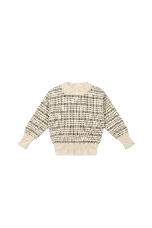 Stripe Knit Sweater | Sage