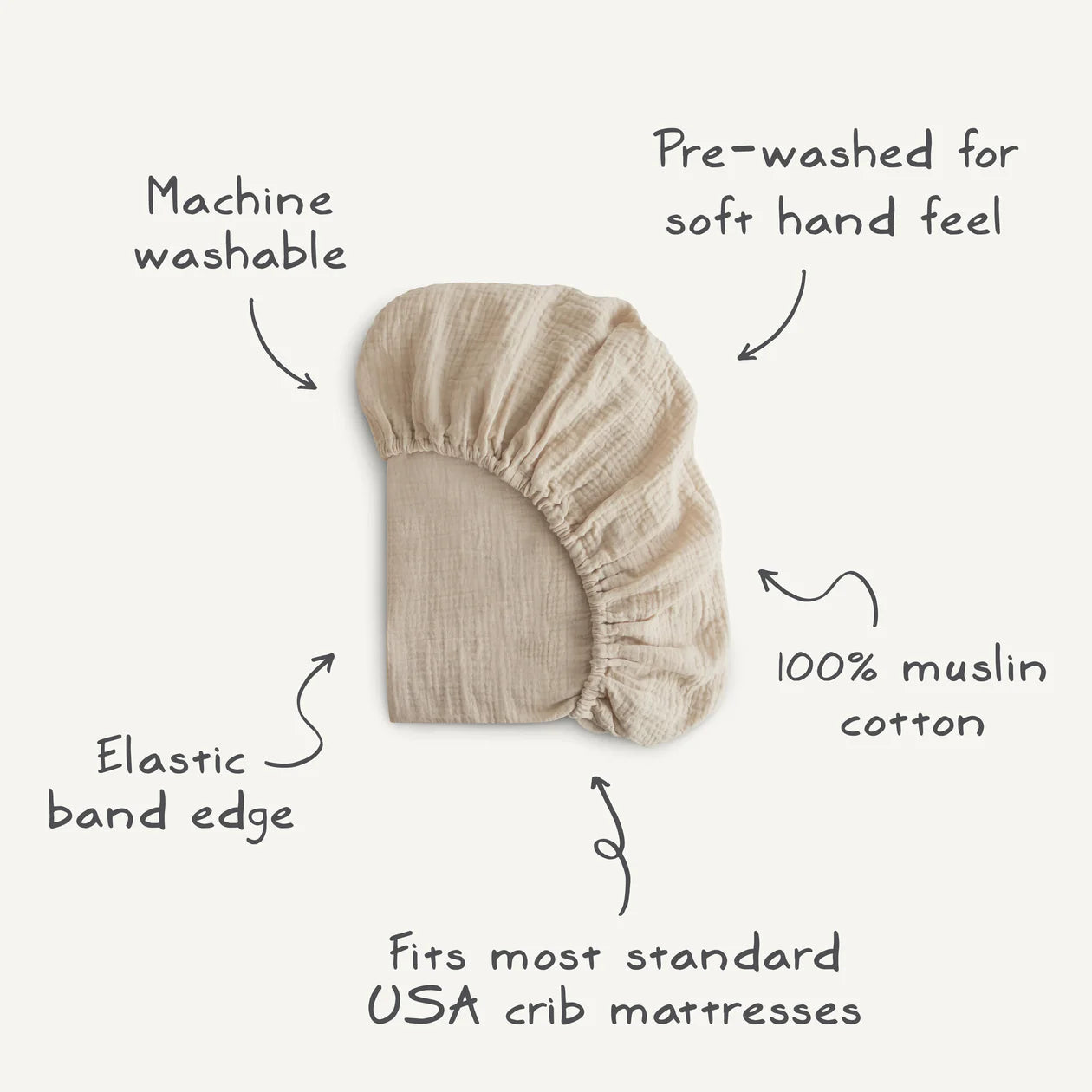 Extra Soft Muslin Crib Sheet - Bloom
