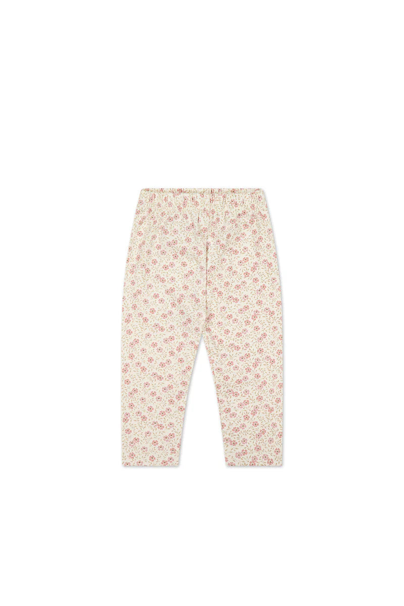 Organic Cotton Everyday Leggings | Pink Floral