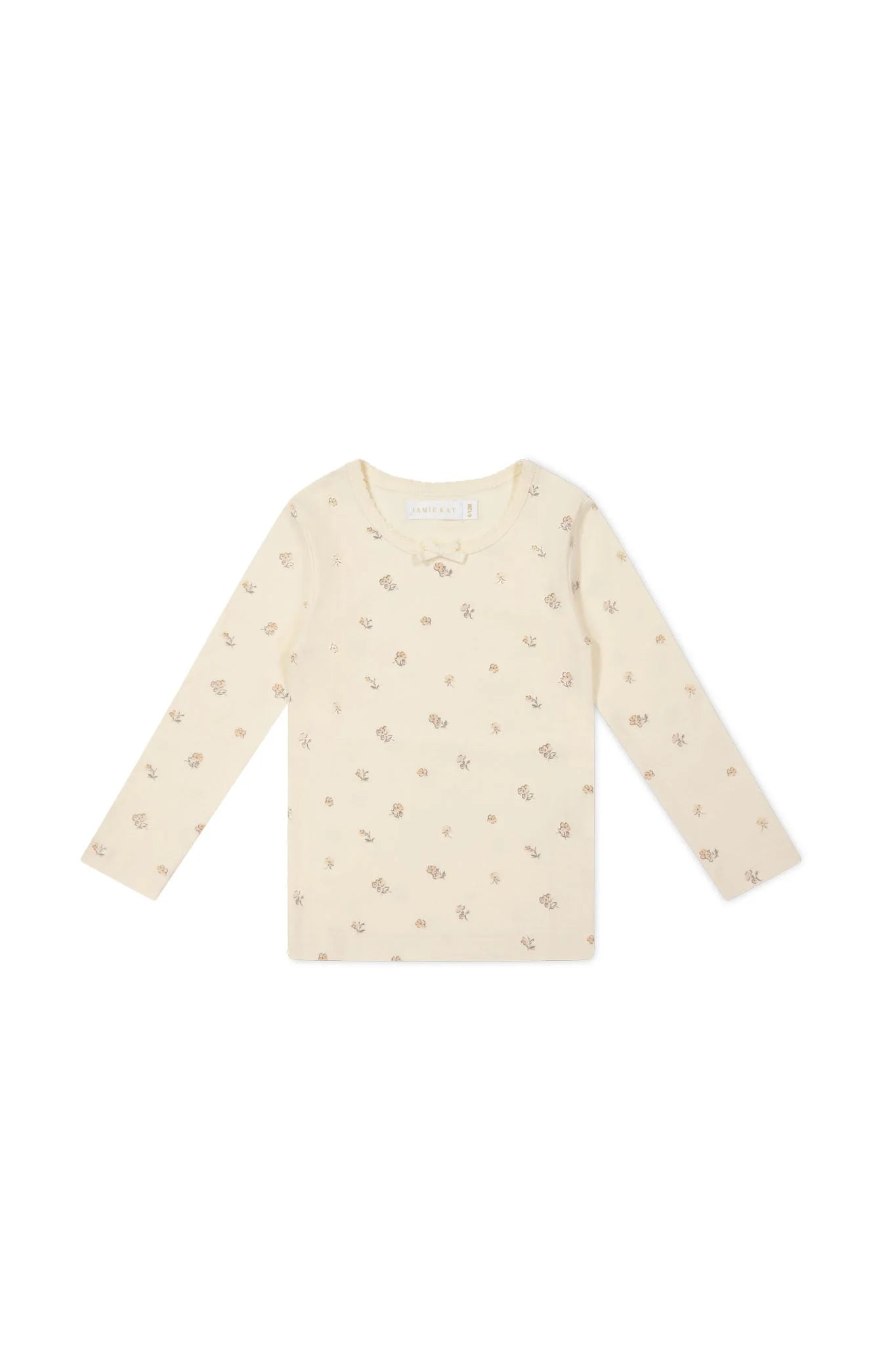 Organic Cotton Long Sleeve Top - Meredith Egret