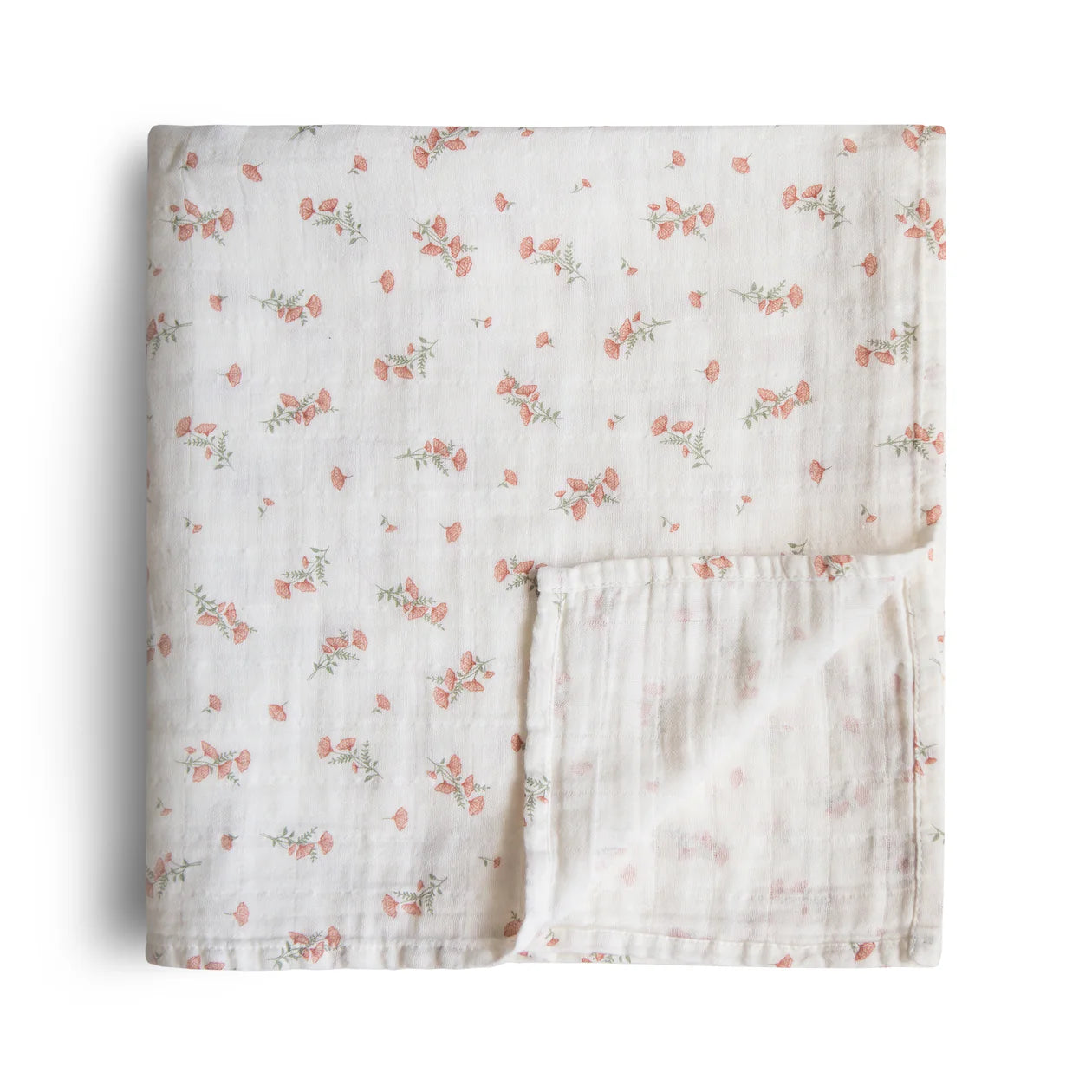 Organic Cotton Muslin Swaddle Blanket | Floral