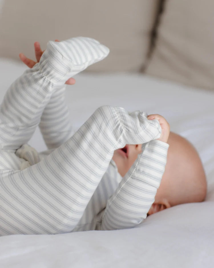 Zip Long Sleeve Sleeper Footie Cloud Stripe