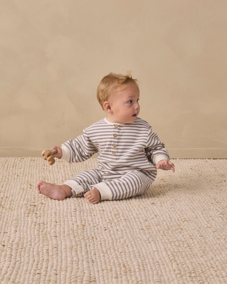 Relaxed Jumpsuit Slate Stripe