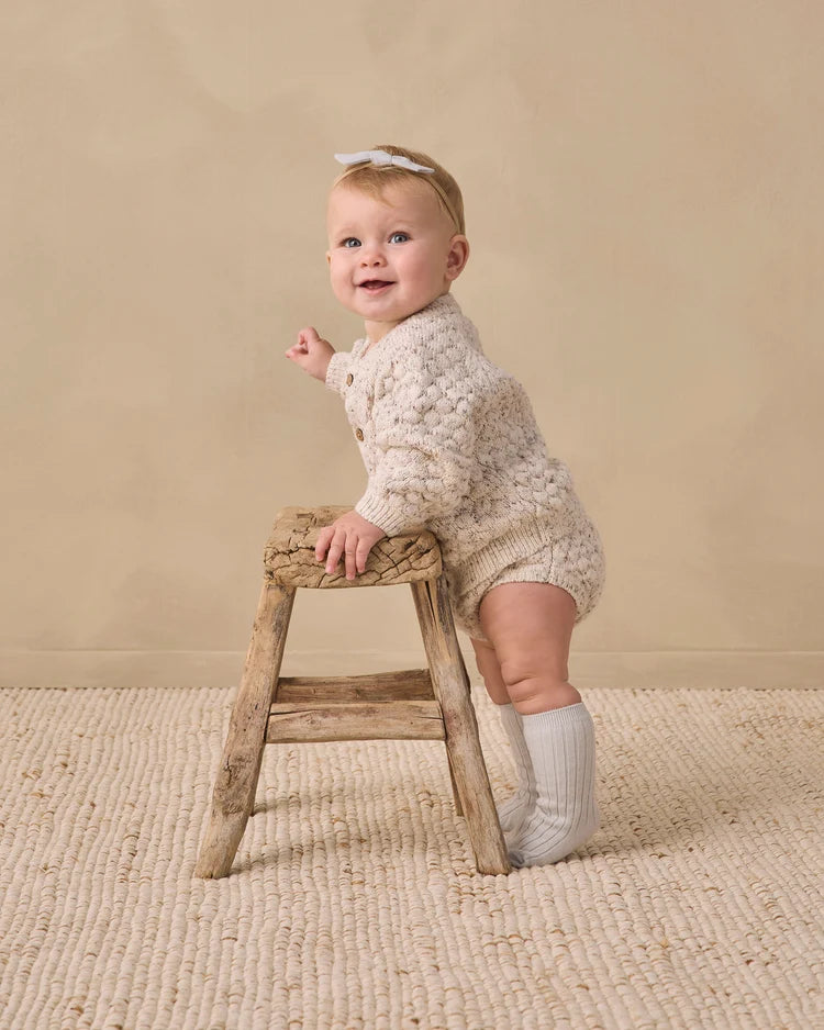 Bubble Knit Cardigan Natural Confetti
