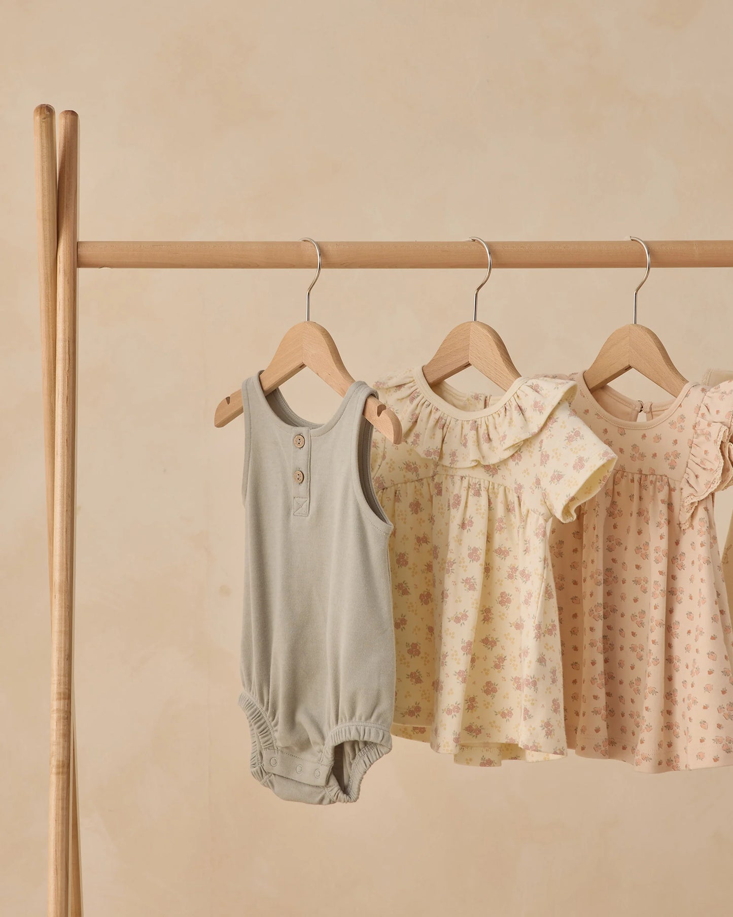 Ruffle Collar Jersey Dress (Flower Field)