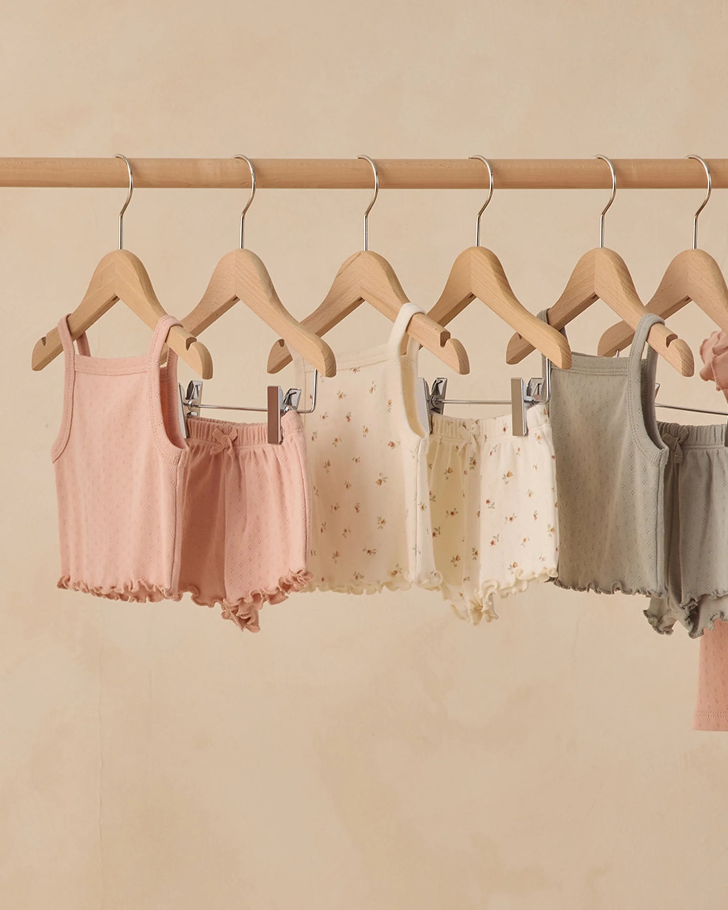 Pointelle Tank + Shortie Set (Melon)