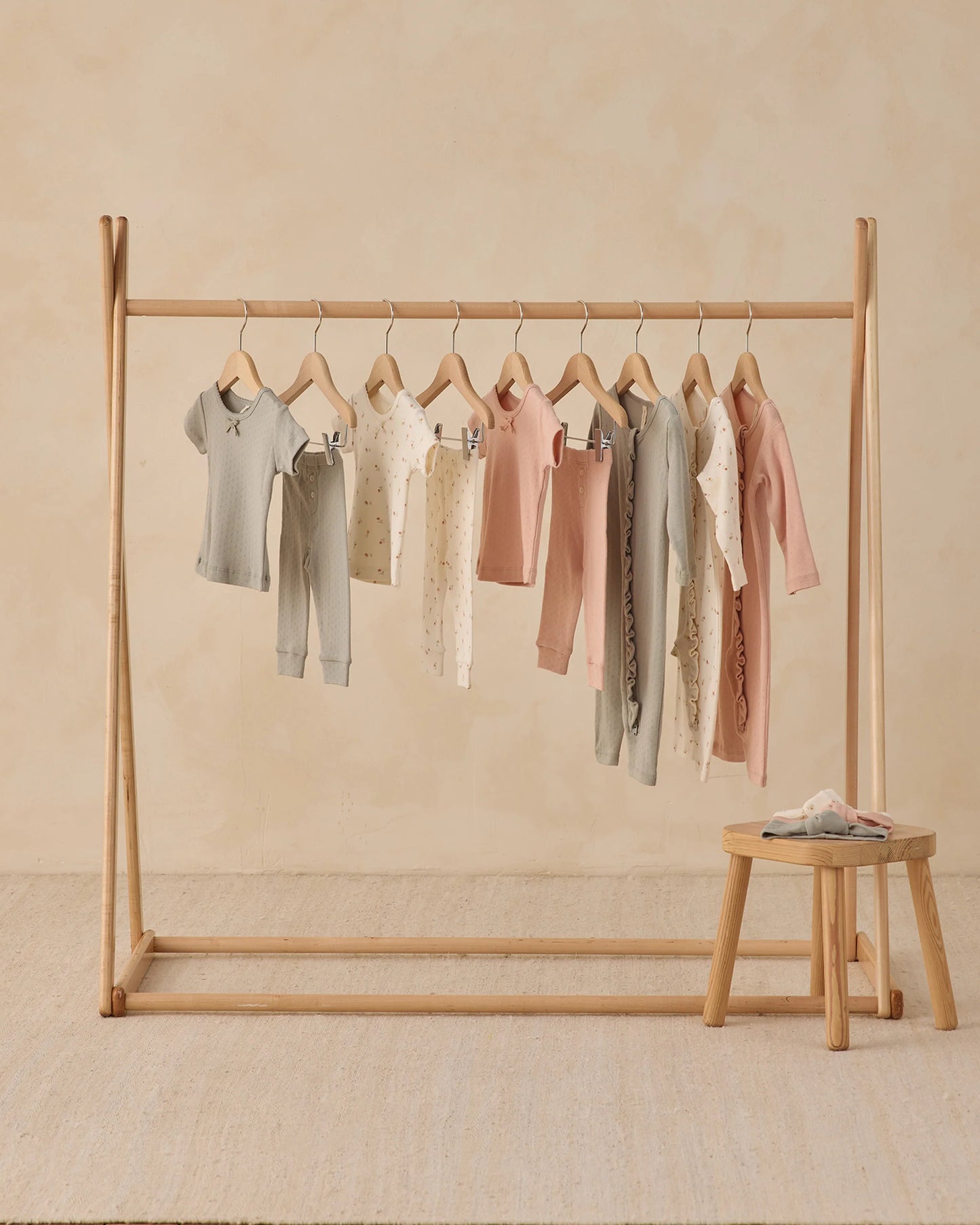 Pointelle Tee + Leggings (Melon)