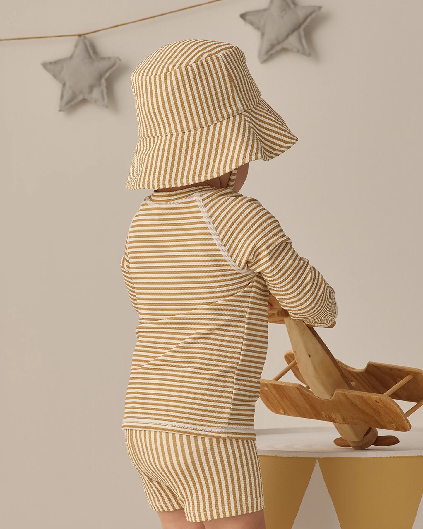 Finn Rashguard + Short Set Honey Stripe
