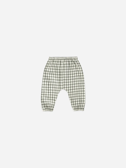 Woven Pant | Sea Green Gingham