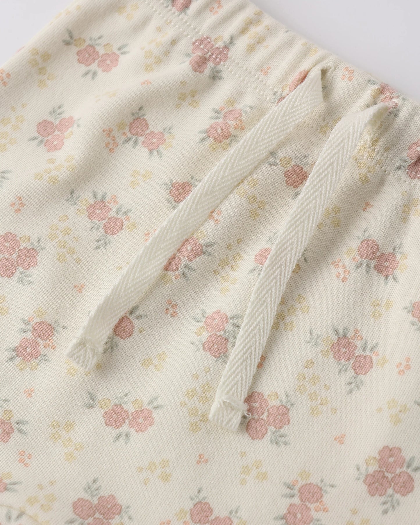 Wrap Top + Footed Pant Set (Flower Field)