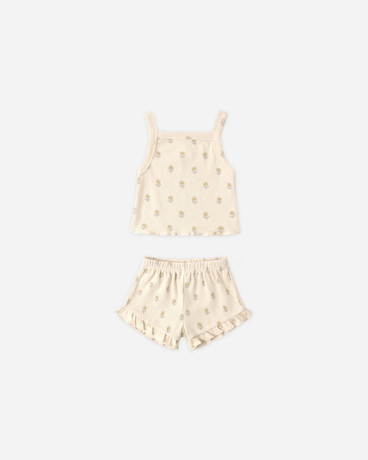 Evie Tank + Shortie Set Buttercup
