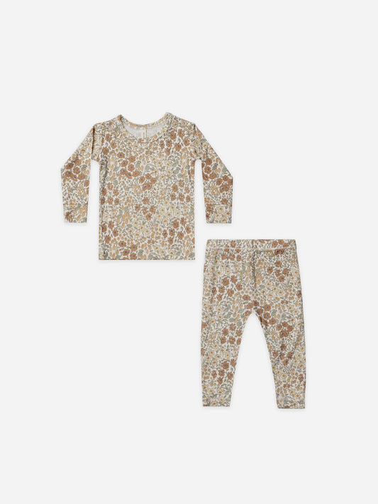 bamboo pajama set | wildflowers