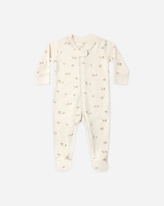 Zip Long Sleeve Sleeper Footie Pears
