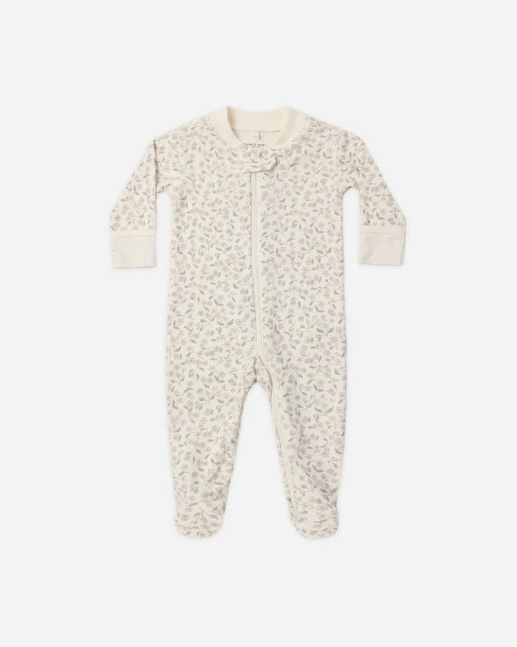 Zip Long Sleeve Sleeper Footie Floret