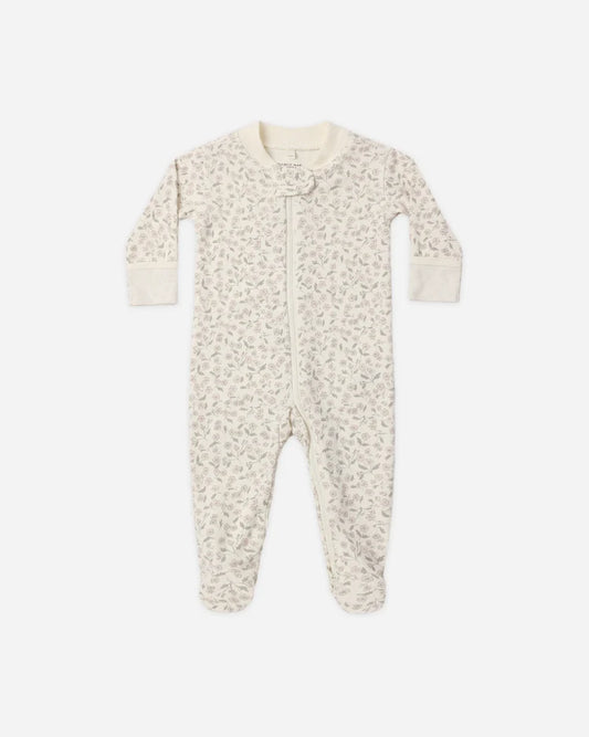 Zip Long Sleeve Sleeper Footie Floret