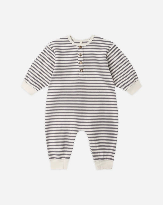 Relaxed Jumpsuit Slate Stripe