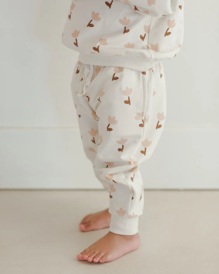 Relaxed Fleece Sweatpant || Tulips