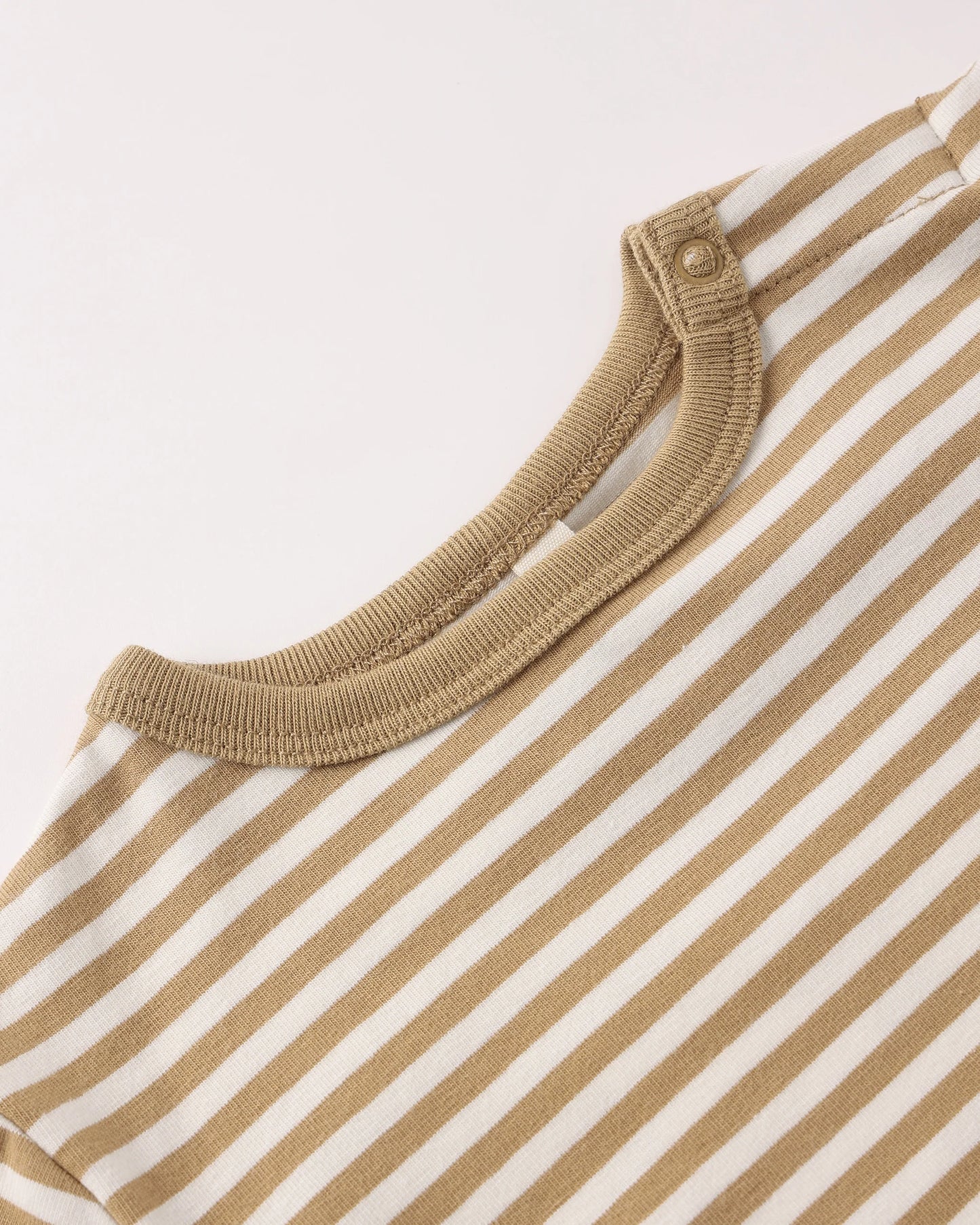 Boxy Pocket Tee + Short Set Honey Stripe