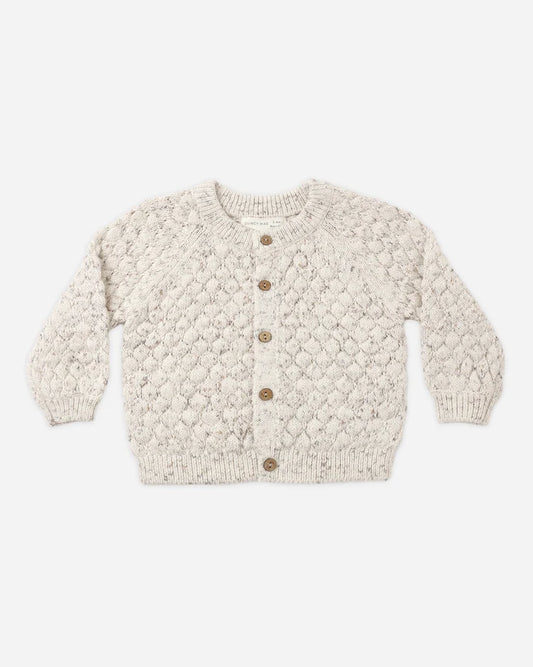 Bubble Knit Cardigan Natural Confetti