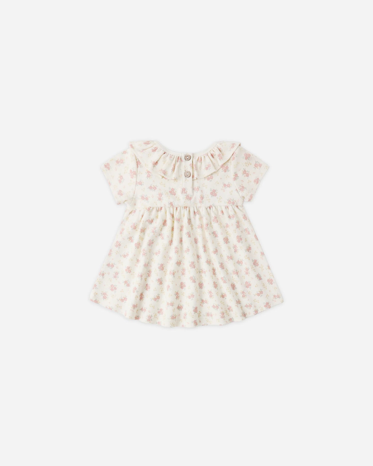 Ruffle Collar Jersey Dress (Flower Field)