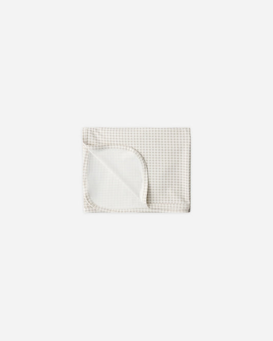 Bamboo Swaddle - Oat Gingham