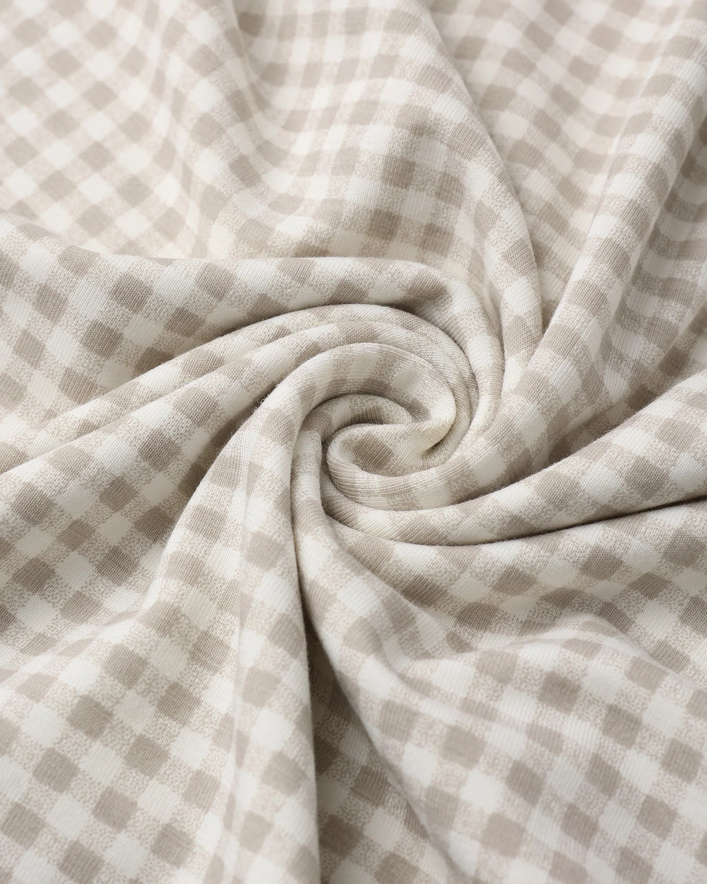 Bamboo Swaddle - Oat Gingham