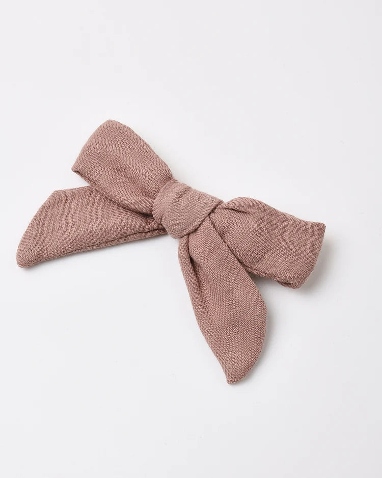 Bow W. Clip, Set Of 3 Mulberry, Slate, Natural