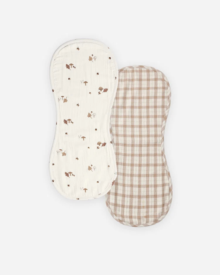 Burp Cloth, 2 Pack Woodland, Rustic Plaid