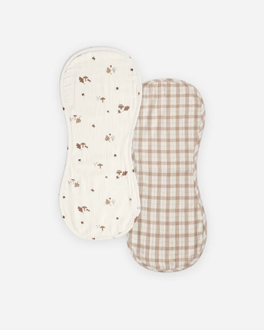 Burp Cloth, 2 Pack Woodland, Rustic Plaid