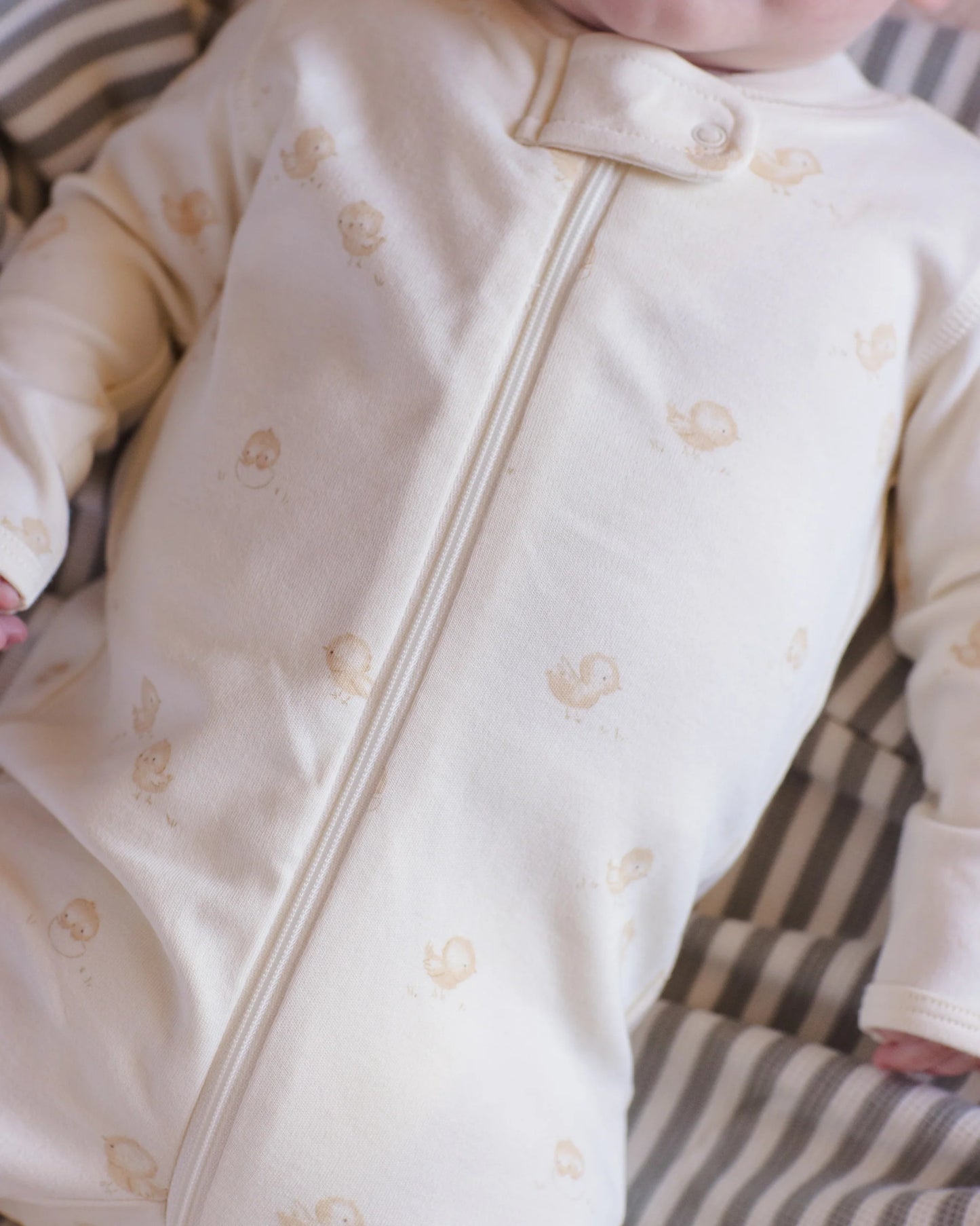 Zip Long SLeeve Sleeper Footie (Chicks)