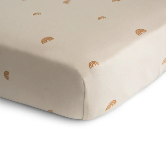 Stretchy Crib Sheet (Rainbows)