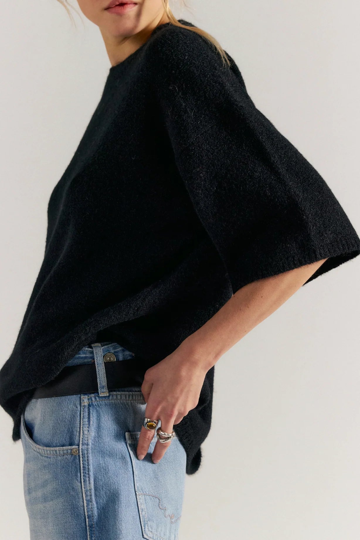 Black Margot SoftSpun Sweater Tee