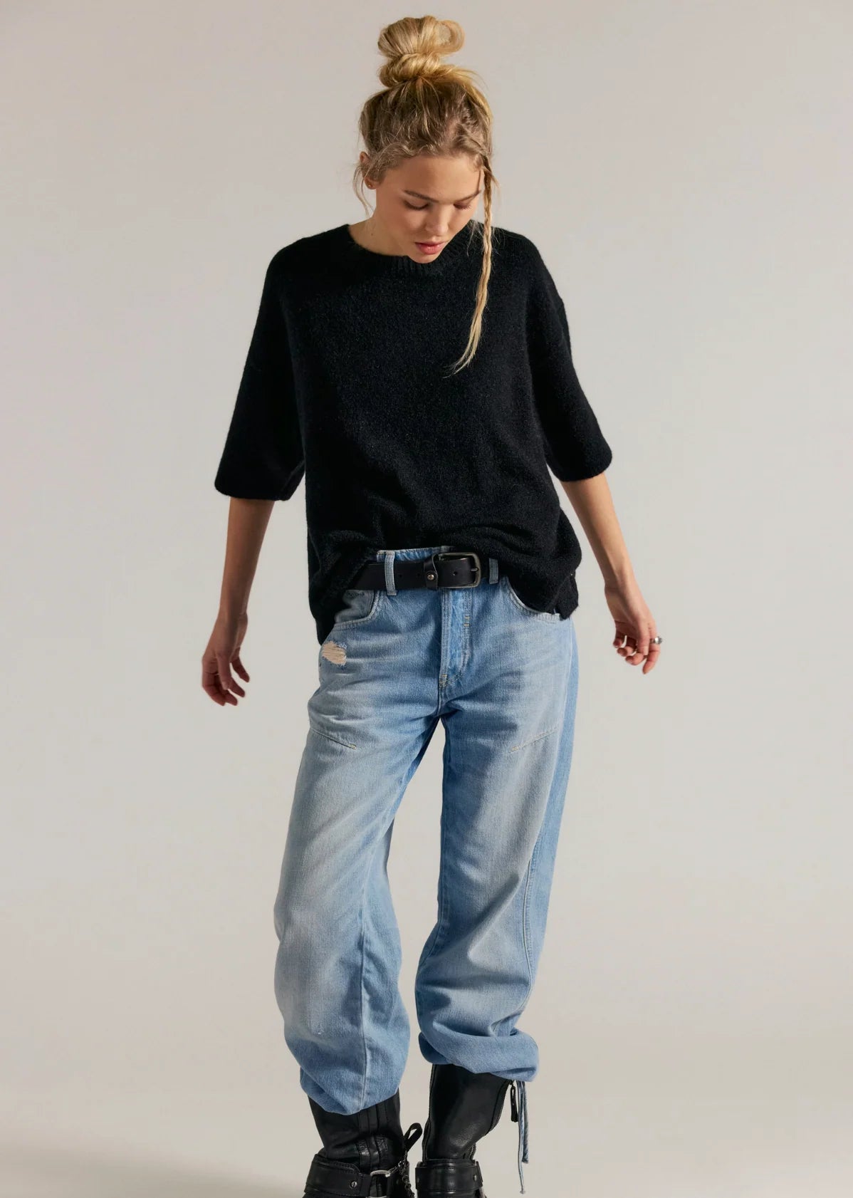 Black Margot SoftSpun Sweater Tee