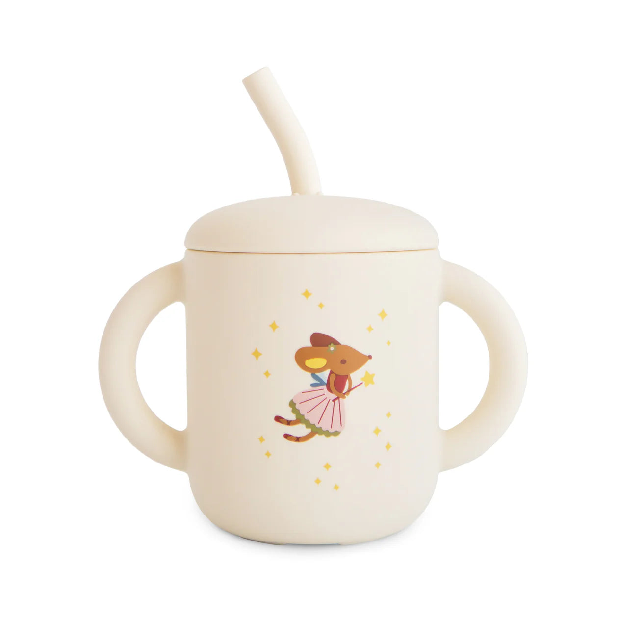 Fairy Mice Silicone Training Cup + Straw
