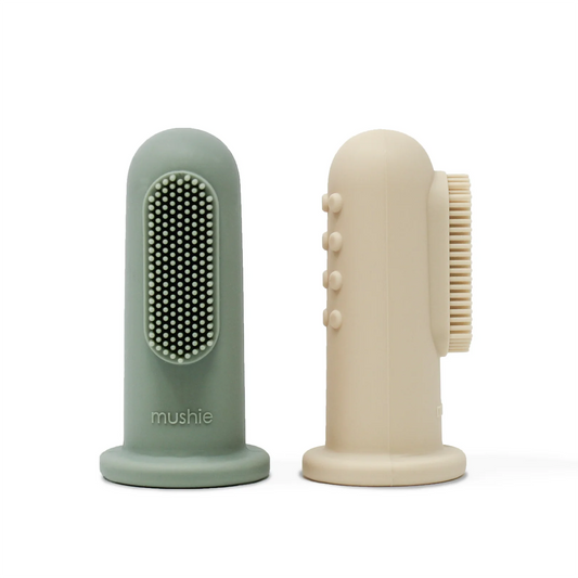 Finger Toothbrush | Shifting Sand/Cambridge Blue