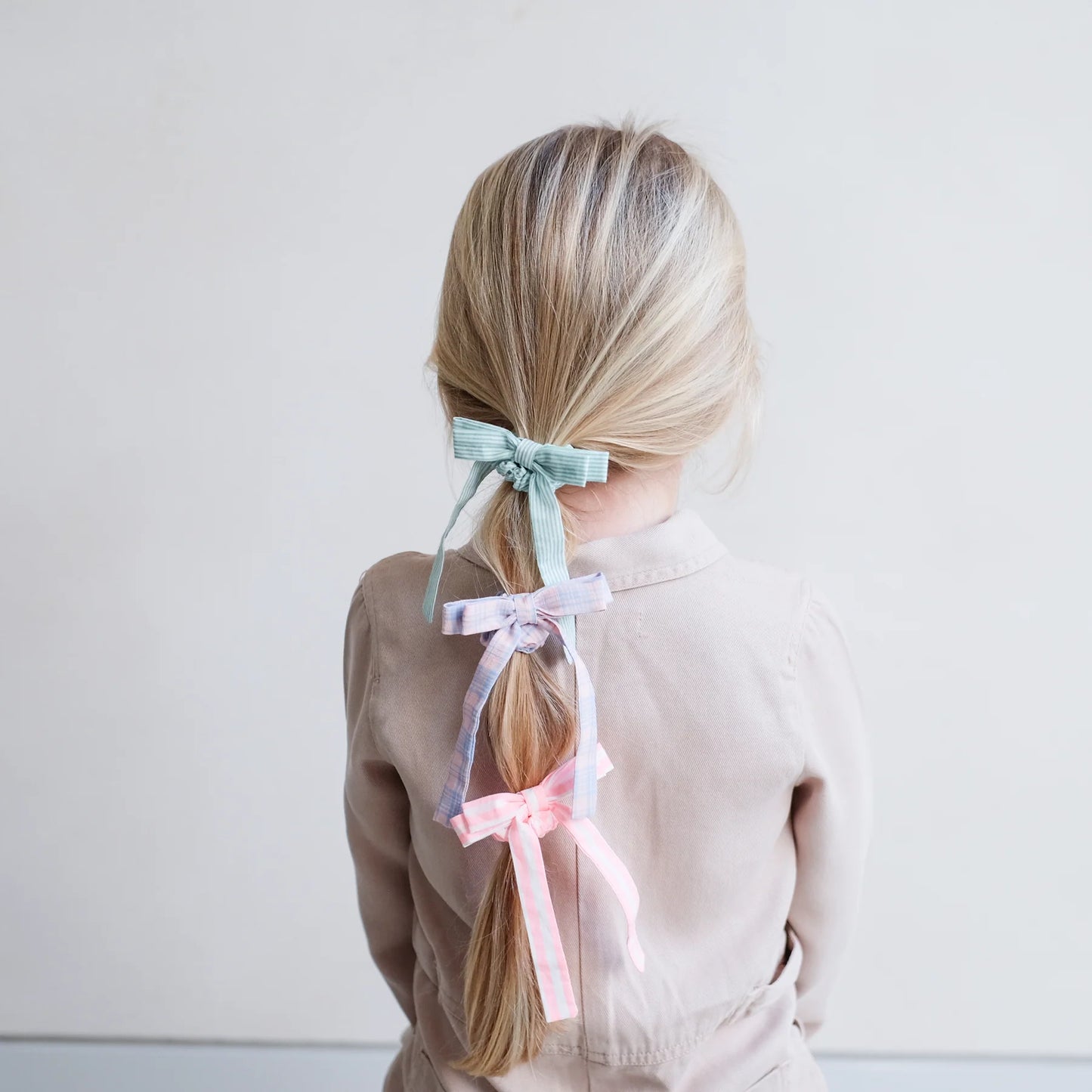 Summer Stripes Bow Scrunchies