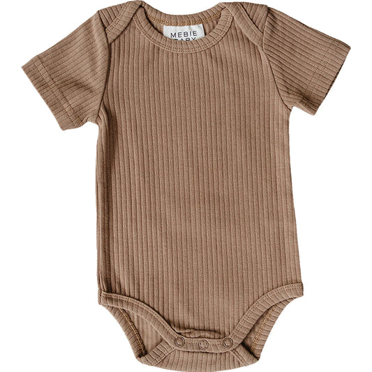 Clay Ribbed Bodysuit