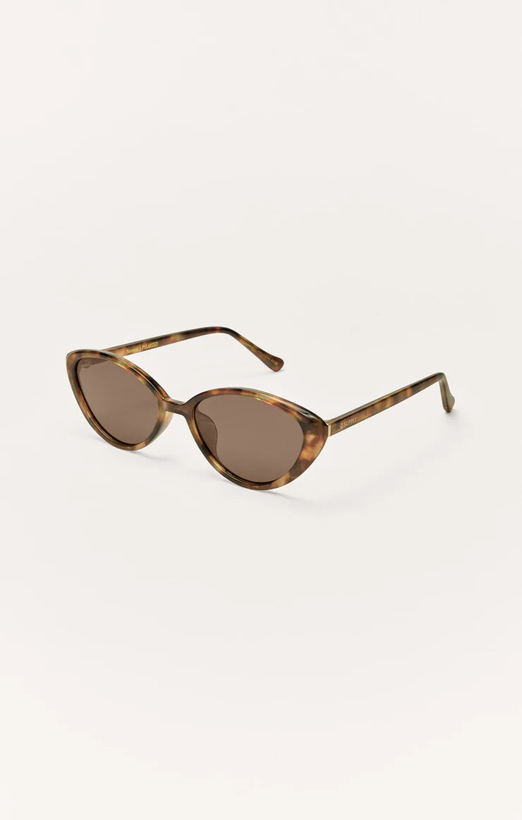Nouveau Polarized Sunglasses (Tortoise/Brown)