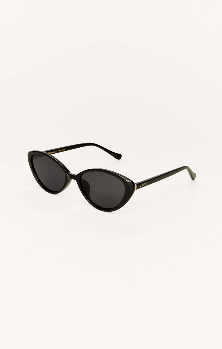 Nouveau Polarized Sunglasses - Polished Black / Grey