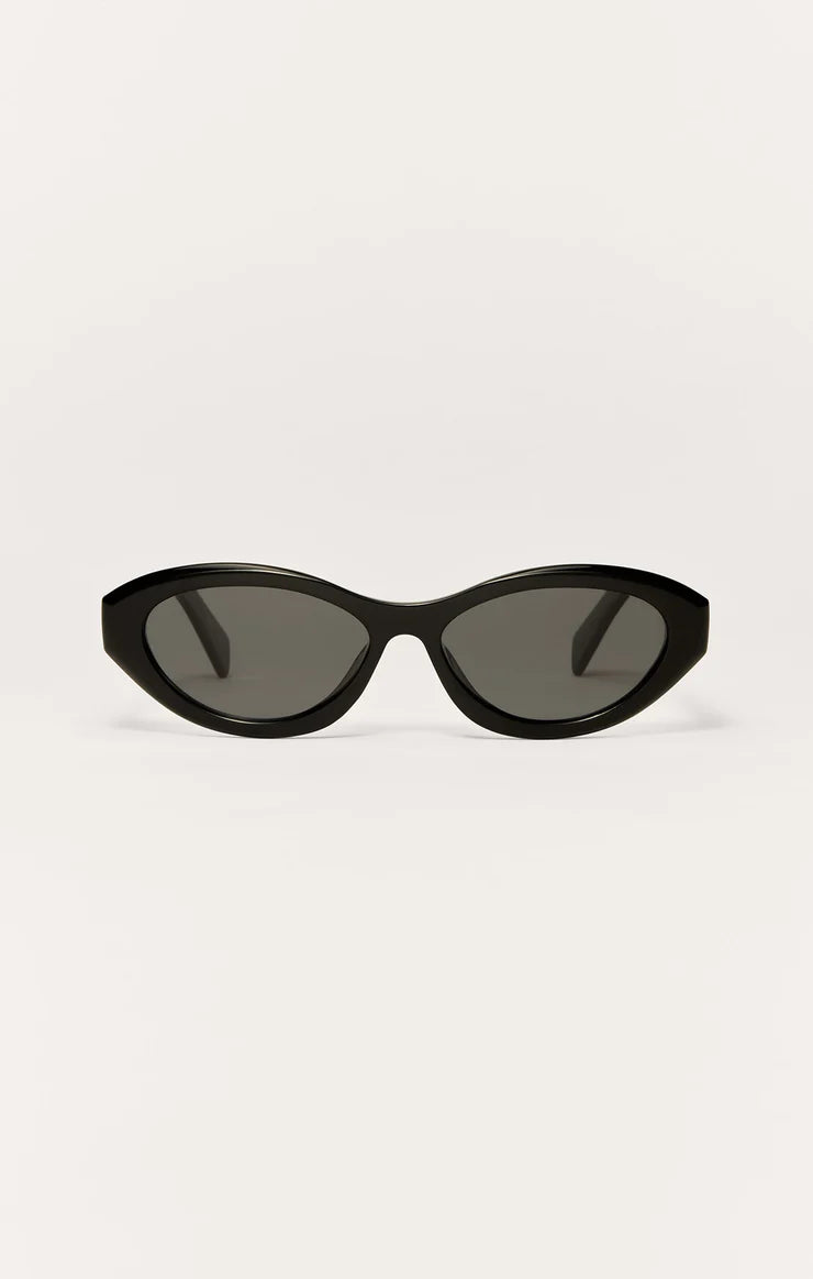 Polished Black + Grey Backstage Polarized Sunglasses