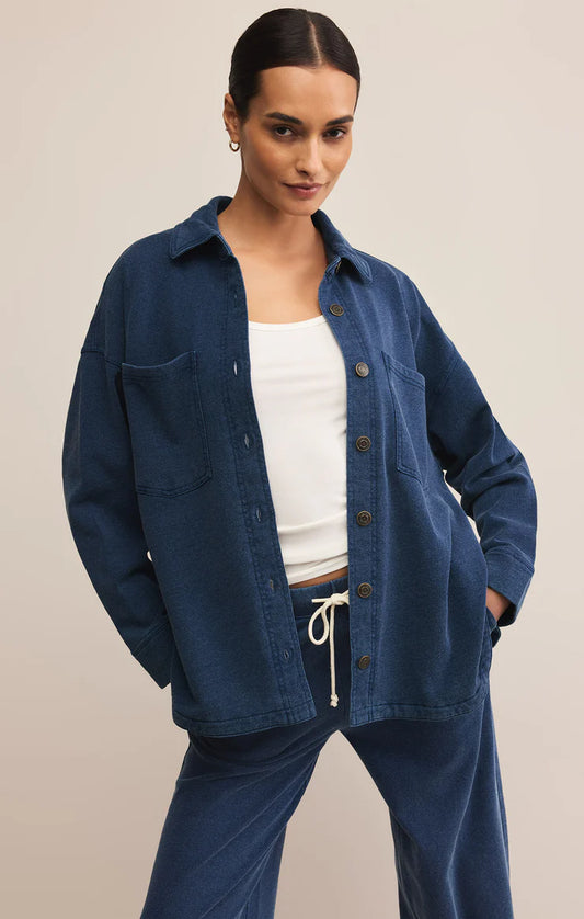 All Day Knit Denim Jacket (Indigo)