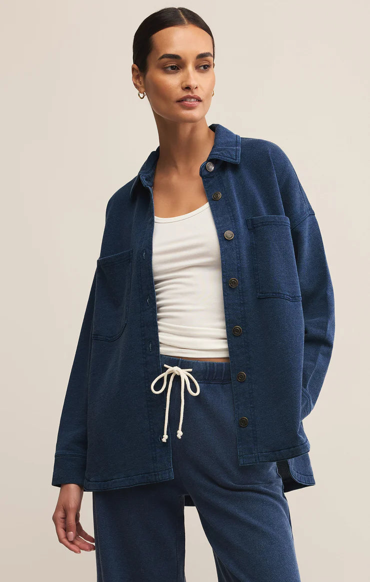 All Day Knit Denim Jacket (Indigo)
