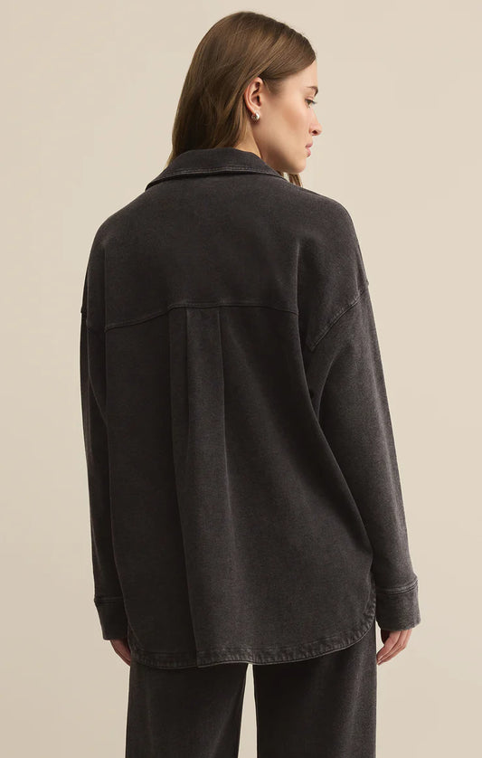 All Day Knit Denim Jacket (Vintage Black)