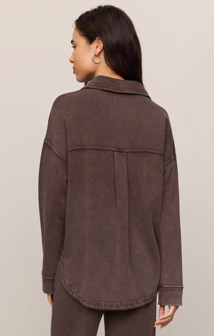 Dark Chocolate All Day Knit Jacket